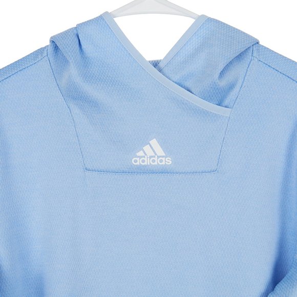 Adidas Light Blue Pullover Hoodie Sweatshirt Women's Medium - Picture 2 of 6